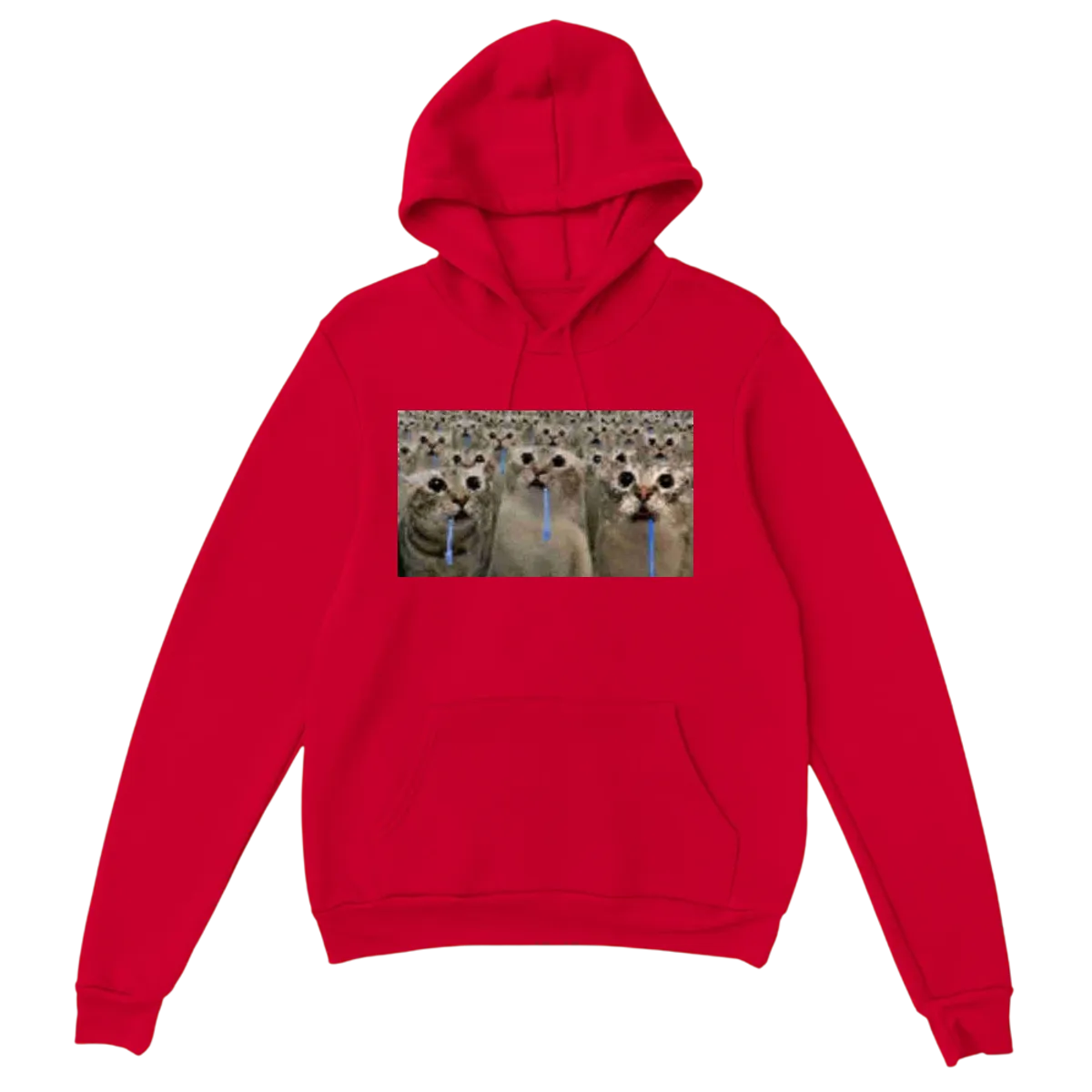 Brain AFK Drooling Cat Hoodie Royal Hoodies Photo 5