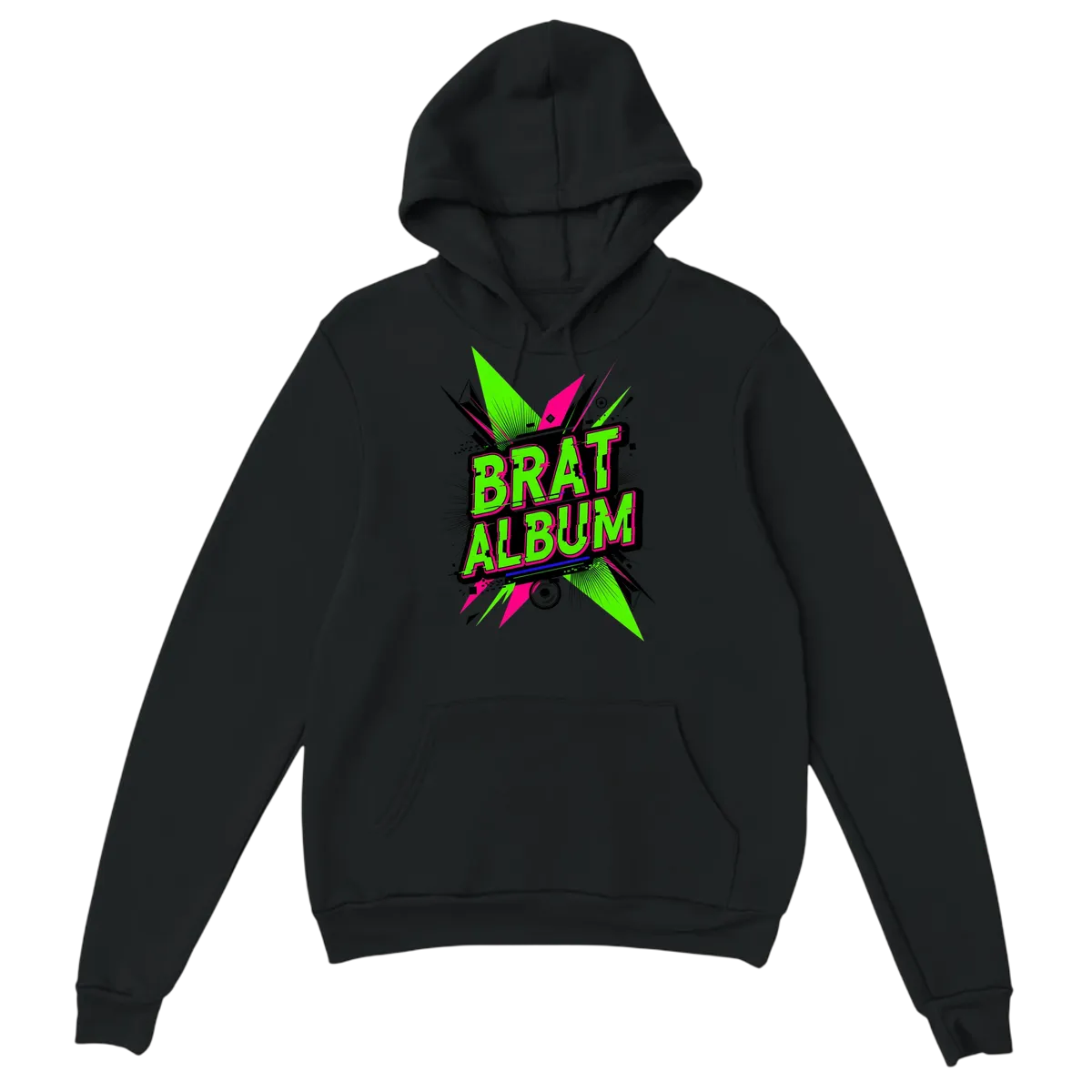 Brat Album Era Charli XCX Hoodie Hoodies - Black