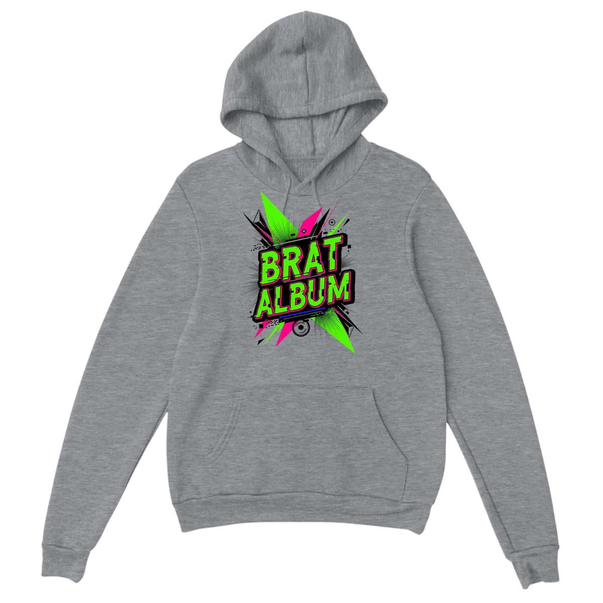 Brat Album Era Charli XCX Hoodie Hoodies - Grey