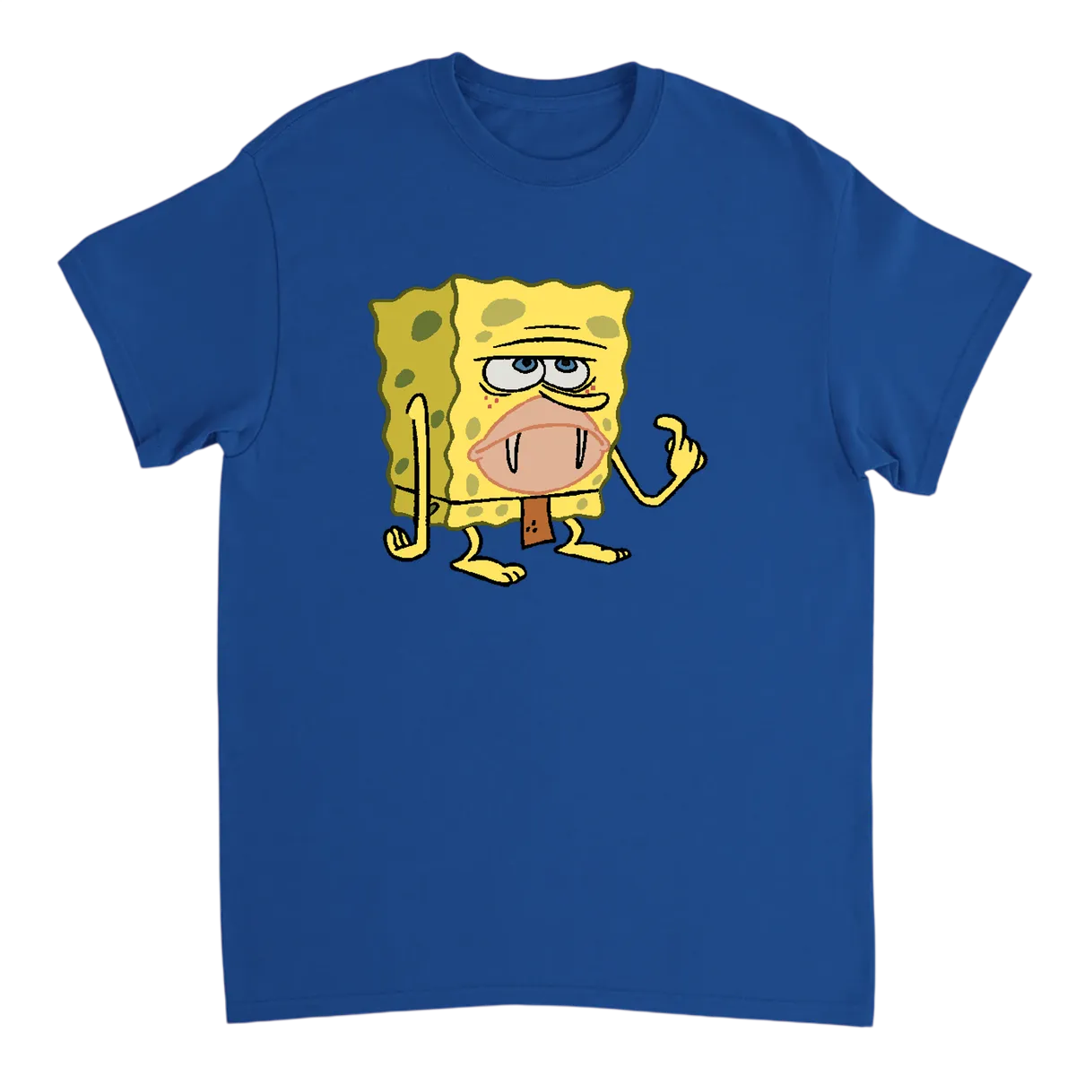 Caveman SpongeBob T-Shirt Black T-Shirts Photo 5