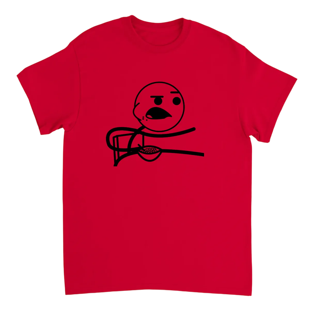 Cereal Guy: Wait, What?! Iconic Meme Tee Black T-Shirts Photo 4