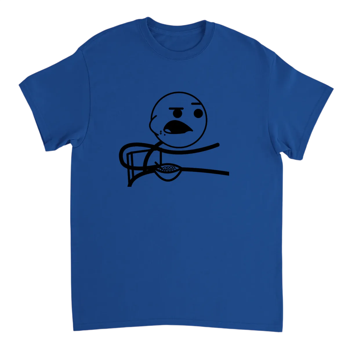 Cereal Guy: Wait, What?! Iconic Meme Tee Black T-Shirts Photo 5