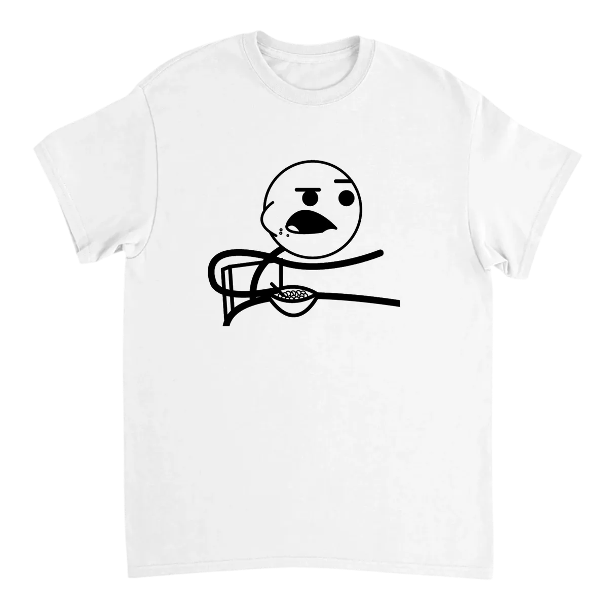 Cereal Guy: Wait, What?! Iconic Meme Tee T-Shirts - White