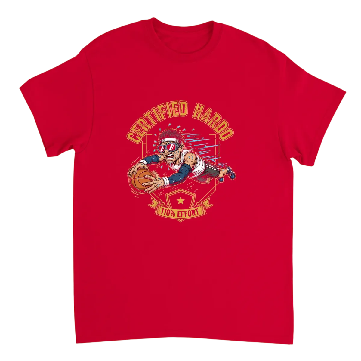 Certified Hardo Graphic T-Shirt T-Shirts - Red
