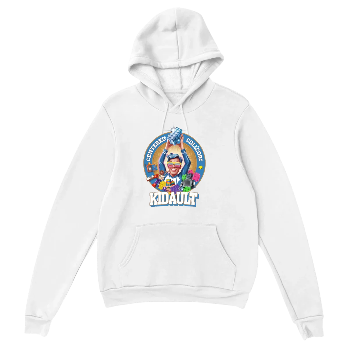 Certified Kidult Unisex Graphic Hoodie - White Hoodies (ZeitZwag Streetwear)