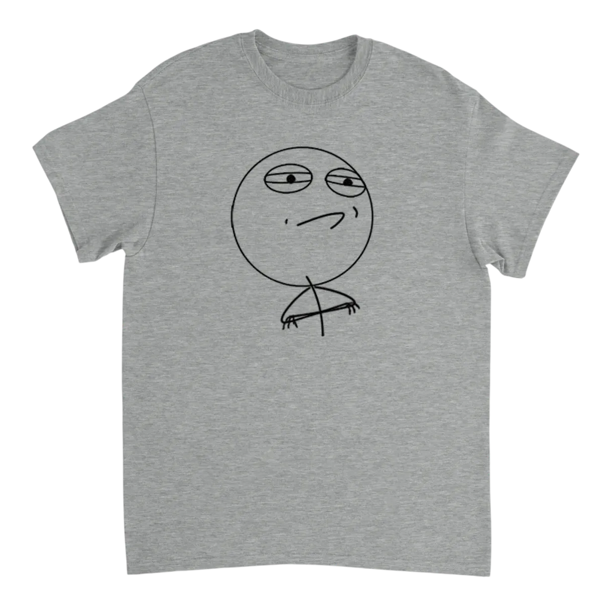 Challenge Accepted Rage Face Tee Red T-Shirts Photo 4