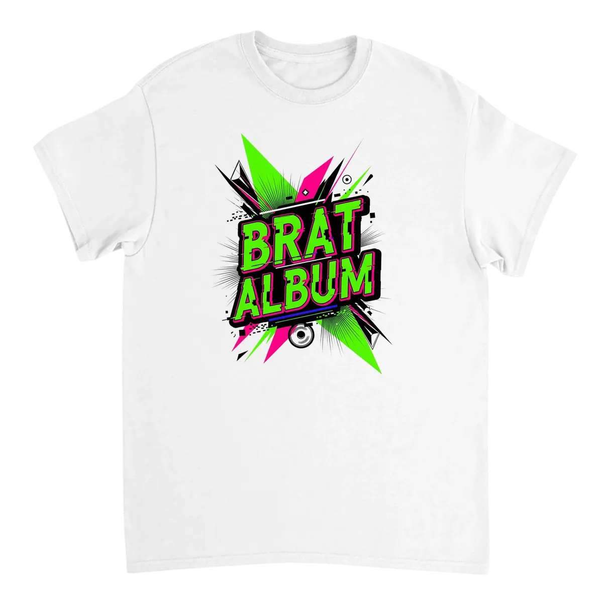 Charli XCX Brat Album Pop Culture Tee T-Shirts - White