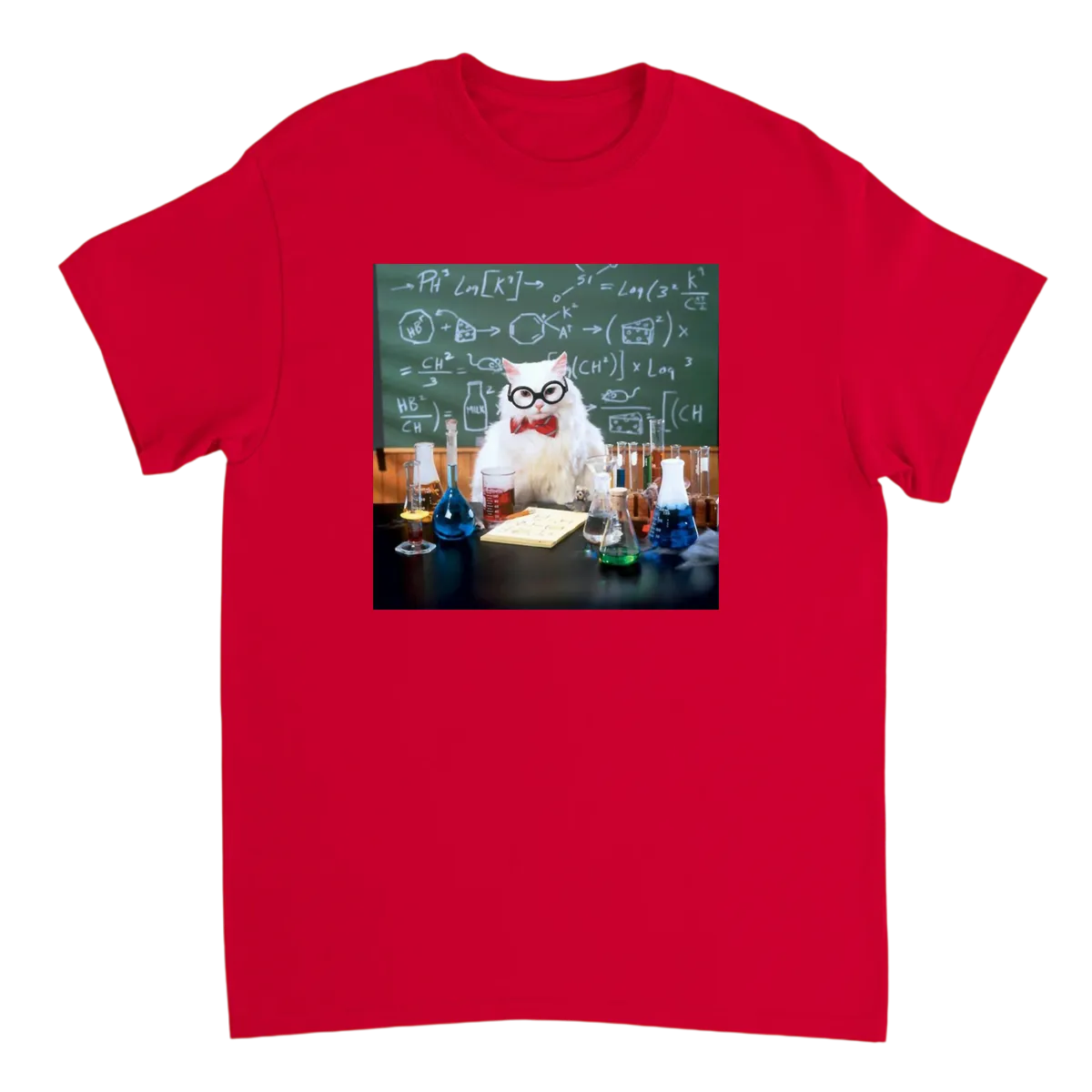 Chemistry Cat: Periodic Table of Puns Tee Grey T-Shirts Photo 3
