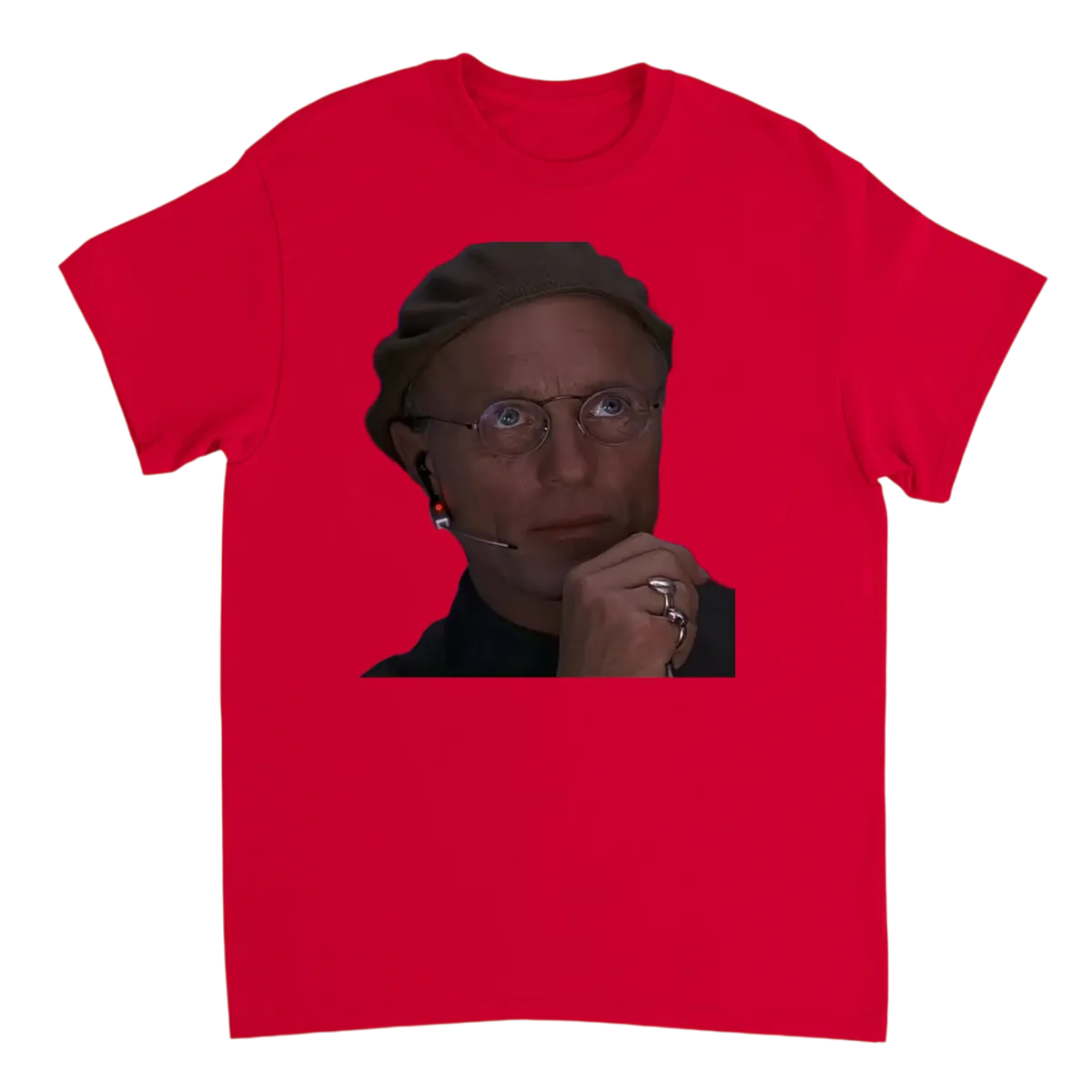 Christof Is Watching Truman Show Tee White T-Shirts Photo 4