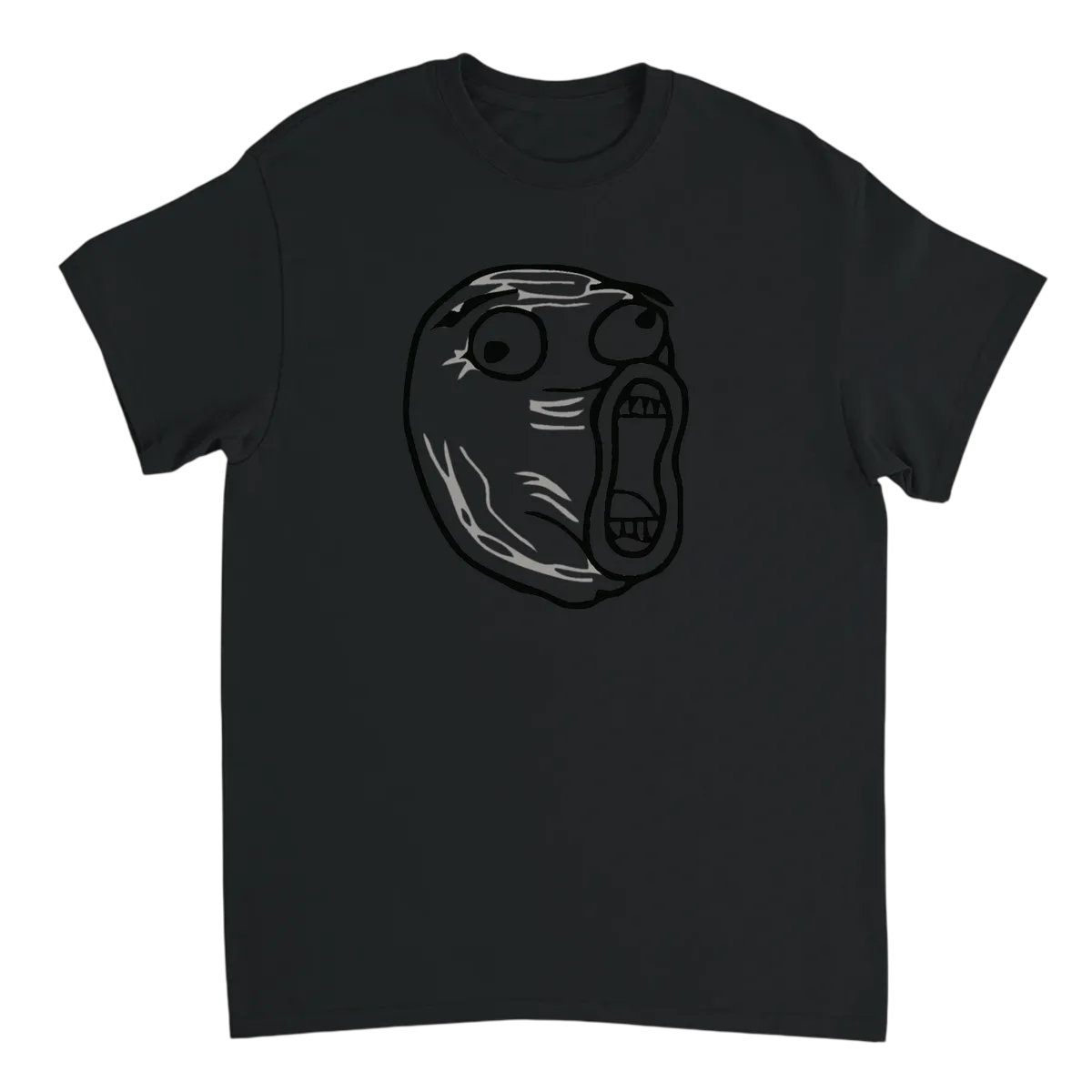 Classic LOL Guy Rage Face Meme Tee