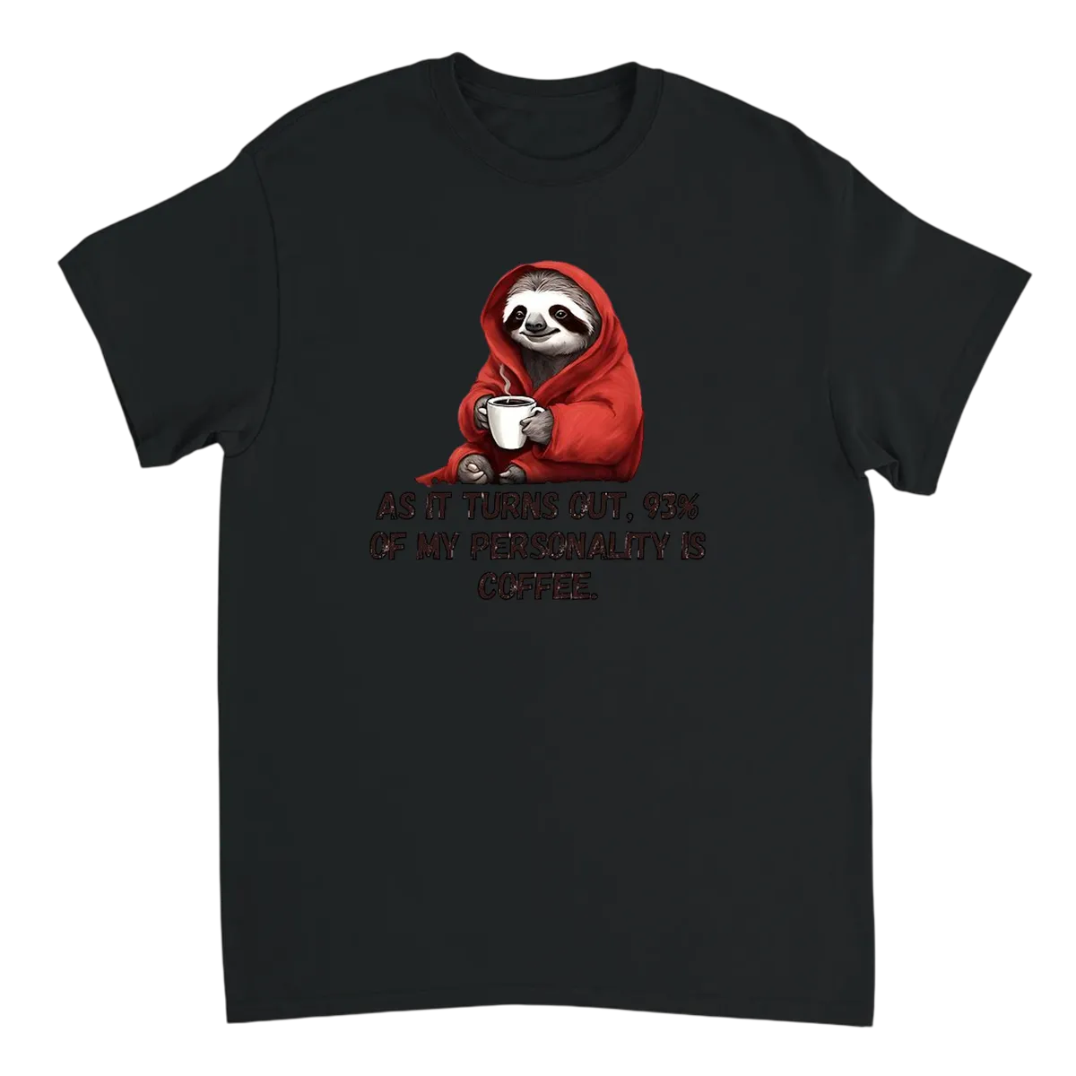 Coffee Is My Personality T-Shirt Black T-Shirts Photo 2
