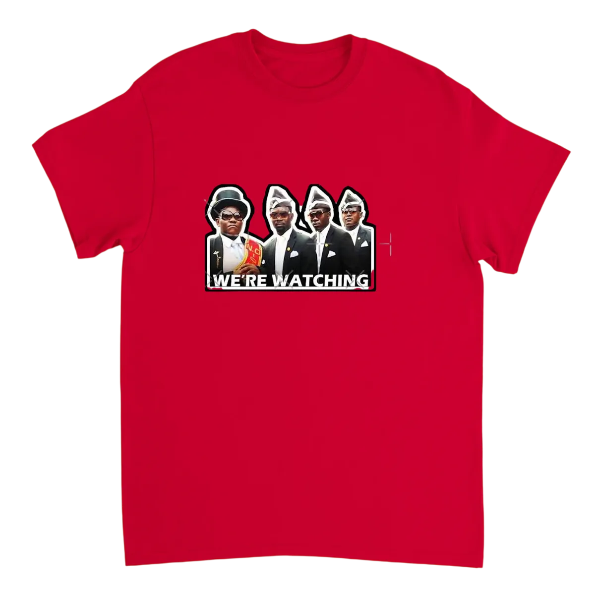 Coffin Dance Meme Tee - Legendary Pallbearers Red T-Shirts Photo 2