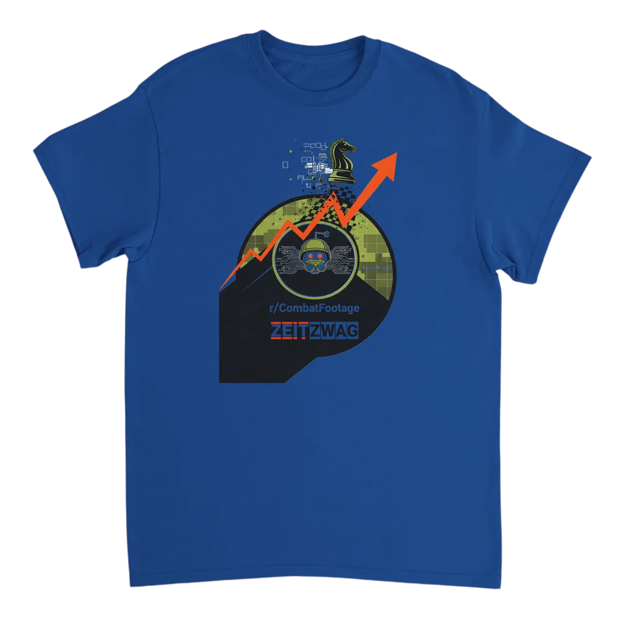 CombatFootage ZeitZwag Trending Tee T-Shirts - Royal