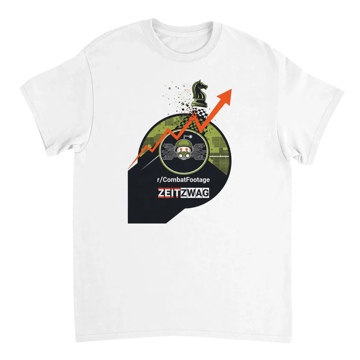CombatFootage ZeitZwag Trending Tee T-Shirts - White