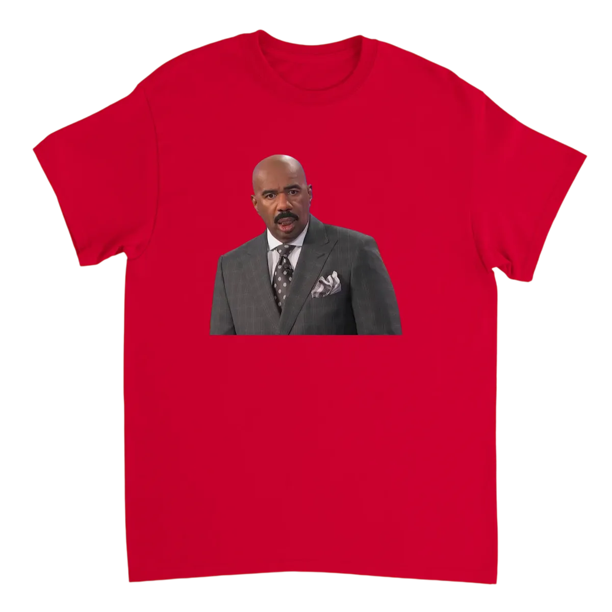 Confused Steve Harvey Meme T-Shirt Black T-Shirts Photo 3