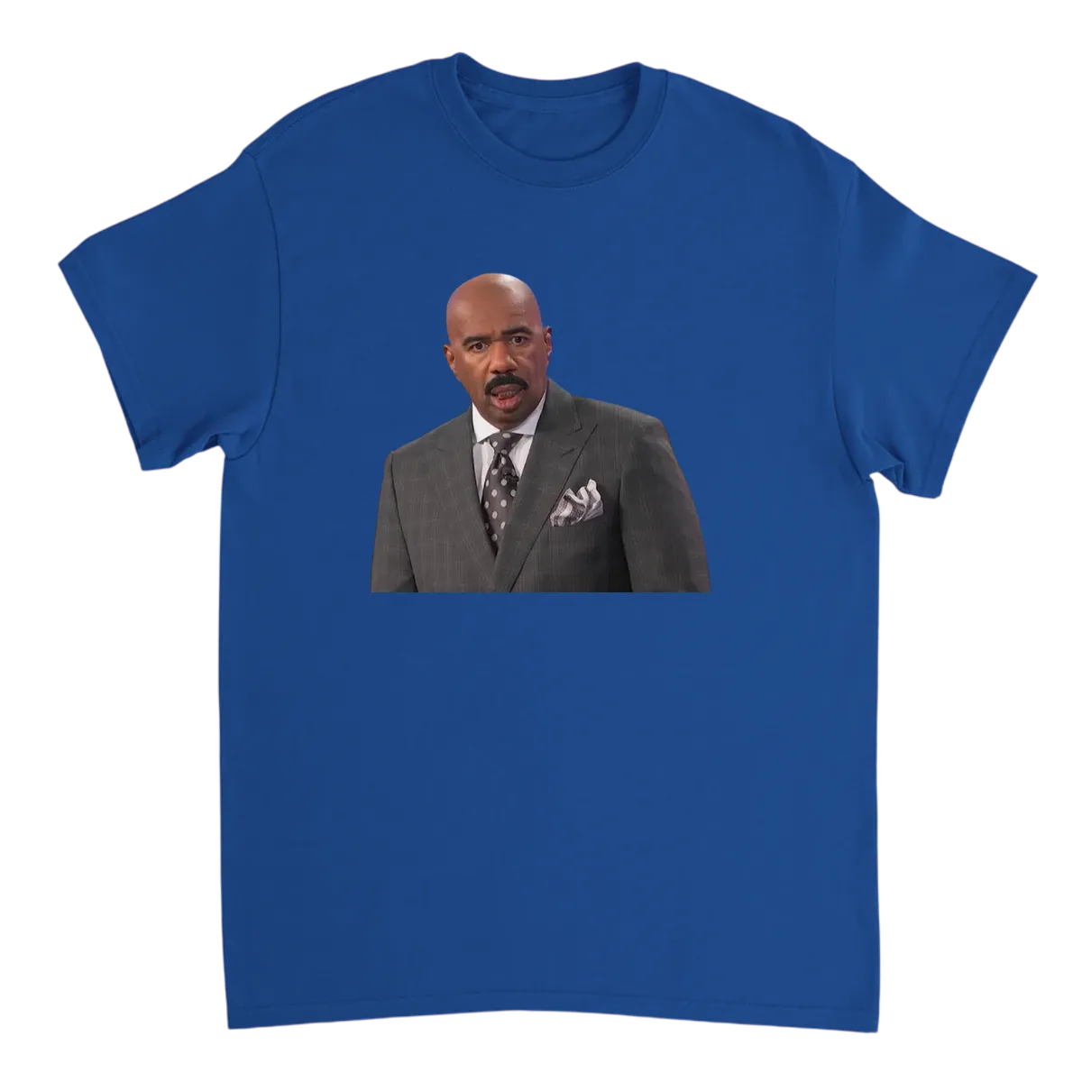 Confused Steve Harvey Meme T-Shirt Black T-Shirts Photo 4