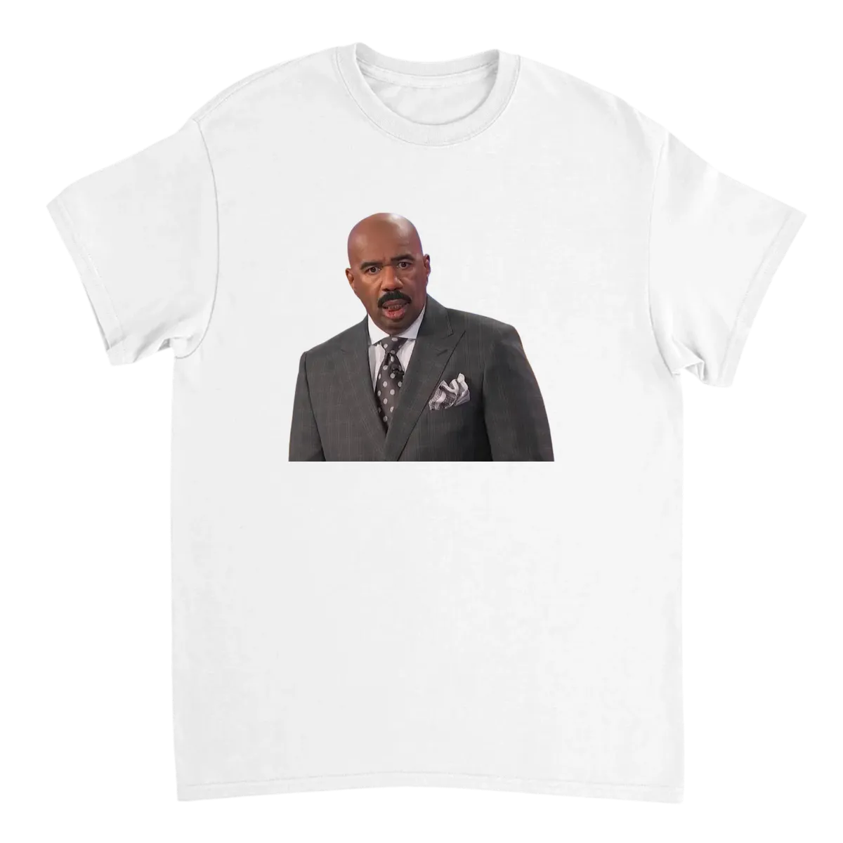 Confused Steve Harvey Meme T-Shirt Black T-Shirts Photo 5
