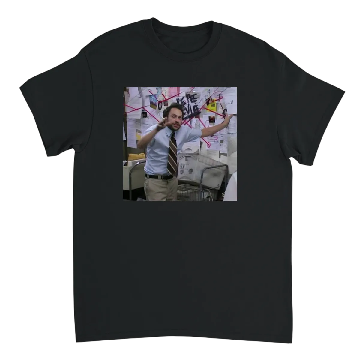 Conspiracy Board Tee Black T-Shirts Photo 2