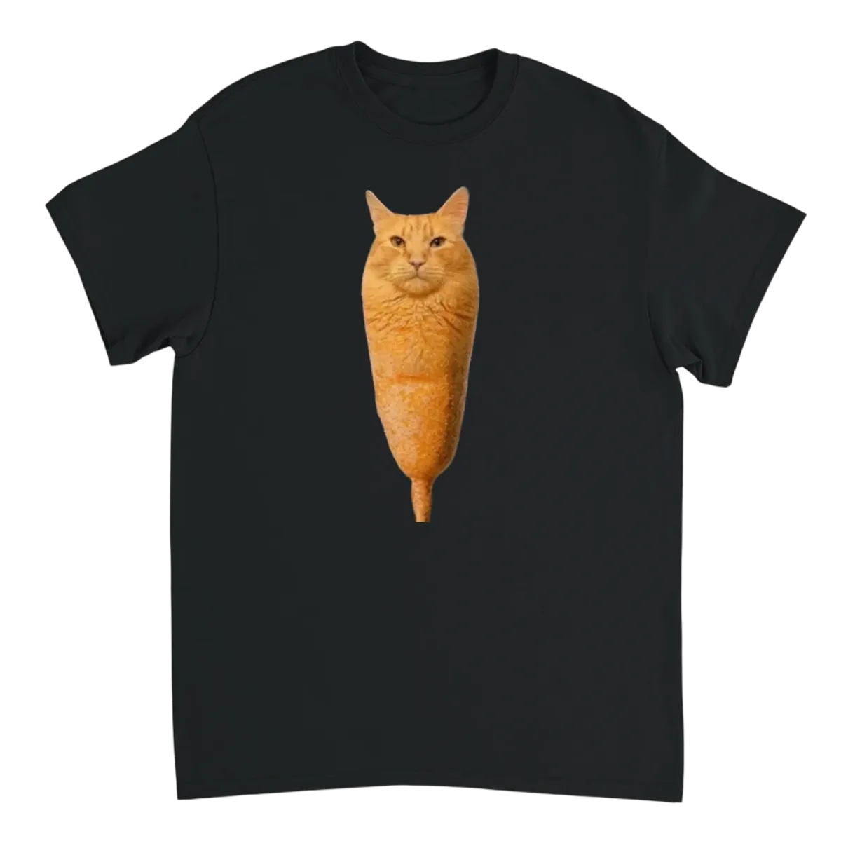 Corn Dog Cat Brainrot Meme Tee - White T-Shirts (ZeitZwag Streetwear)