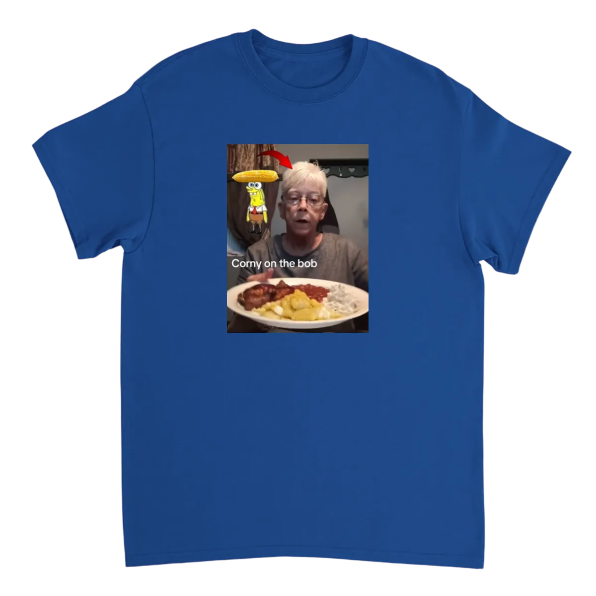 Corny On The Bob Tee - Patty Miller Meme White T-Shirts Photo 5