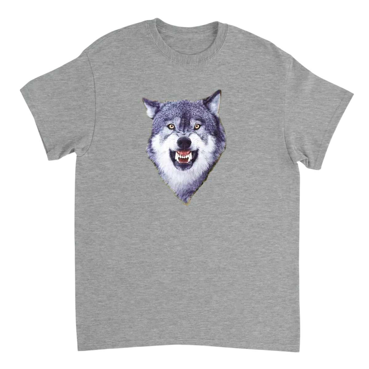 Courage Wolf Meme T-Shirt: Be Fearless! T-Shirts - Grey