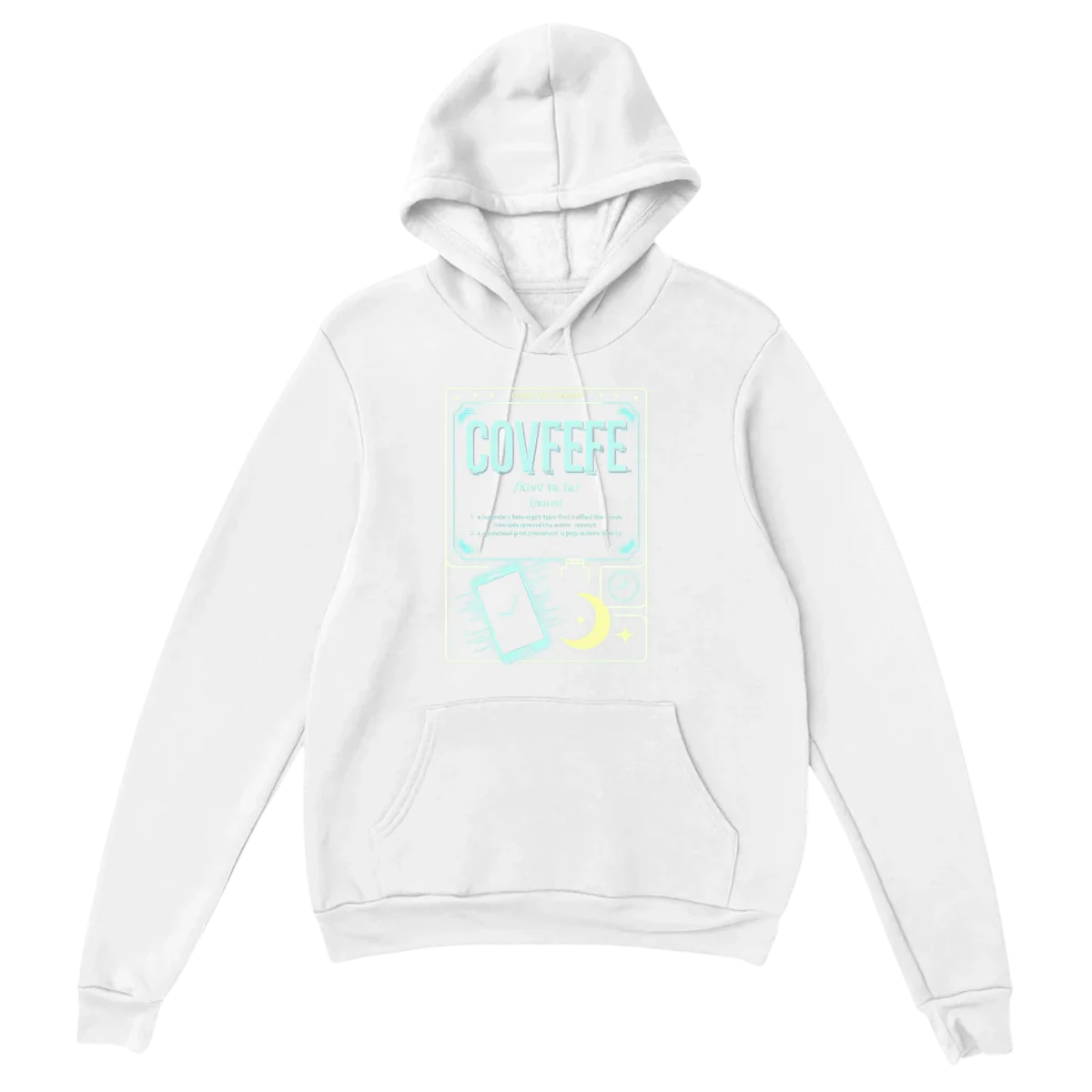 Covfefe Definition Meme Hoodie - White Hoodies (ZeitZwag Streetwear)
