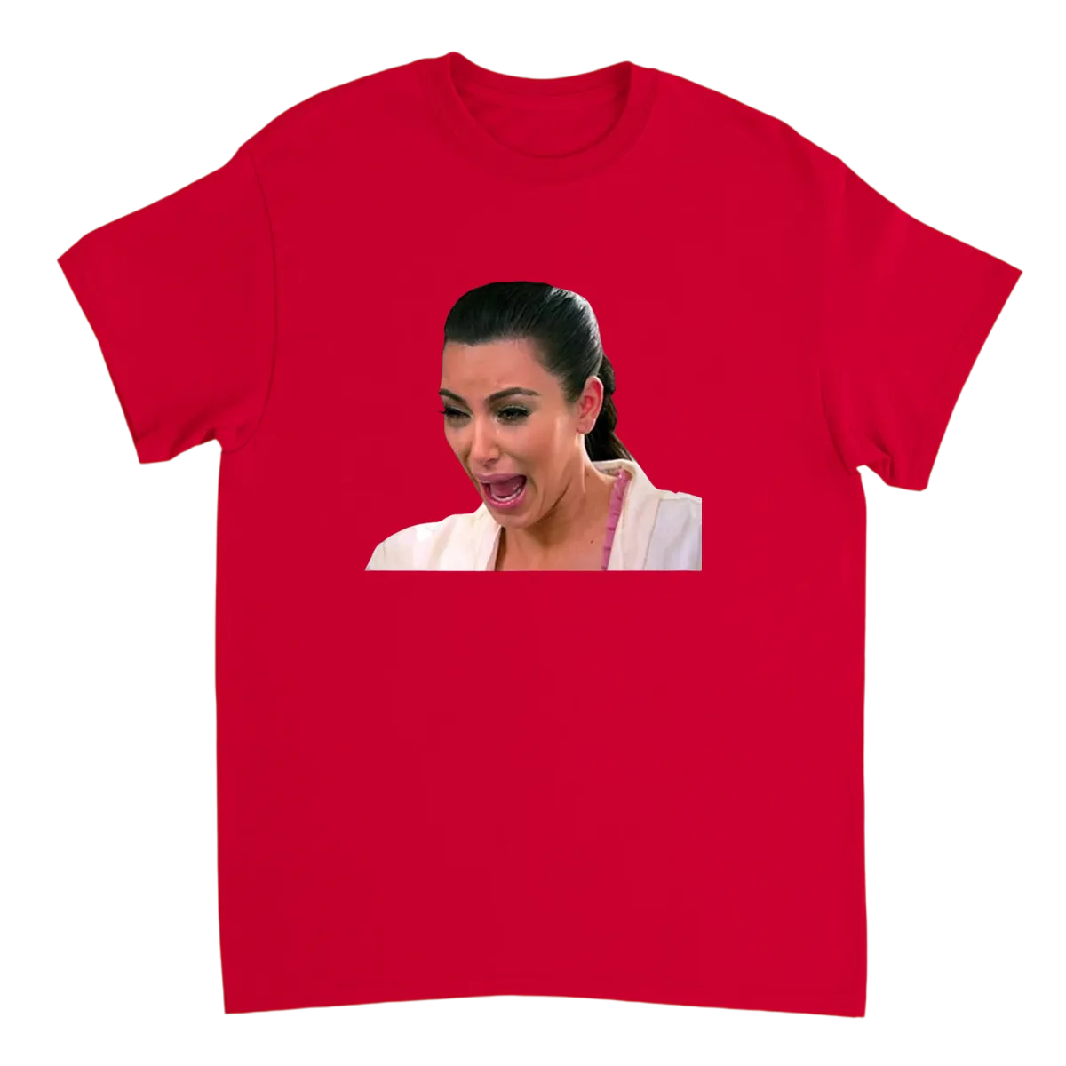 Crying Kim K Meme Tee | Iconic Moment Black T-Shirts Photo 3
