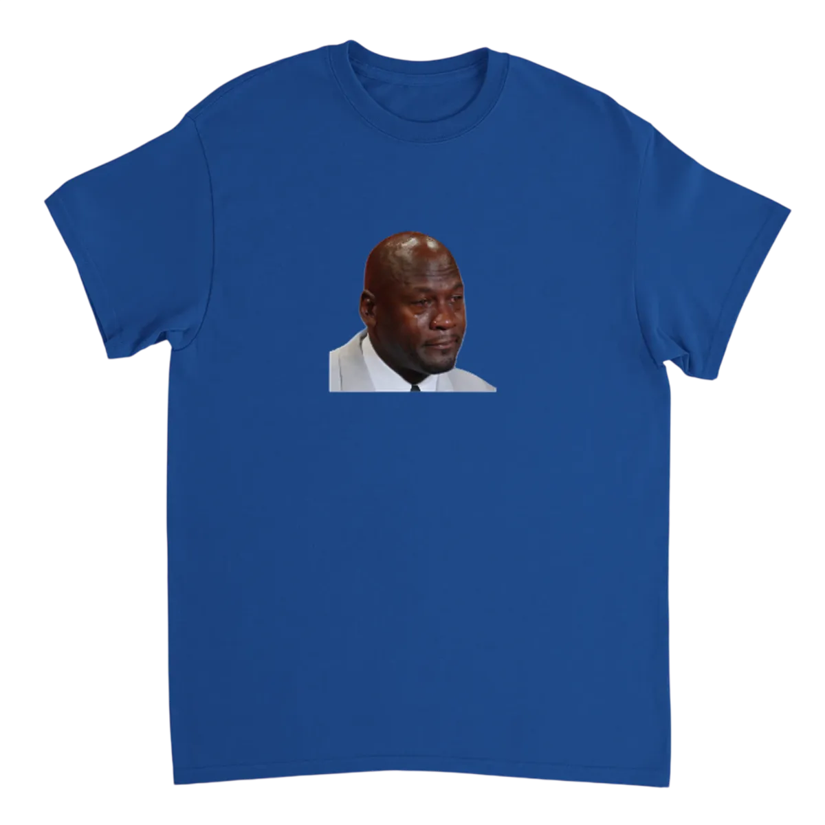 Crying Michael Jordan T-Shirt White T-Shirts Photo 5