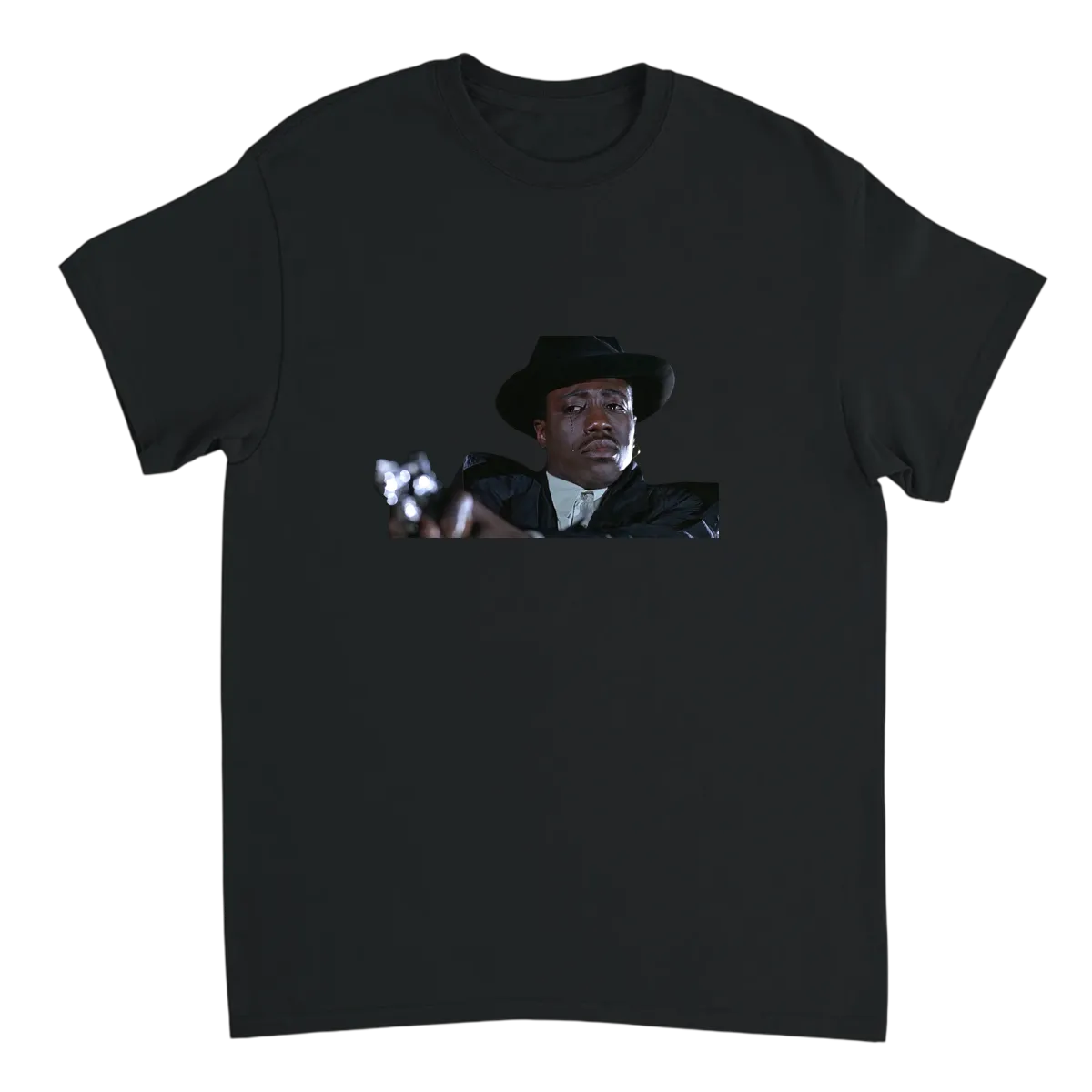 Crying Wesley Snipes T-Shirt Black T-Shirts Photo 2