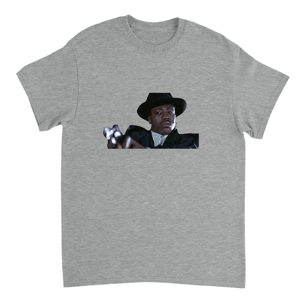 Crying Wesley Snipes T-Shirt T-Shirts - Grey