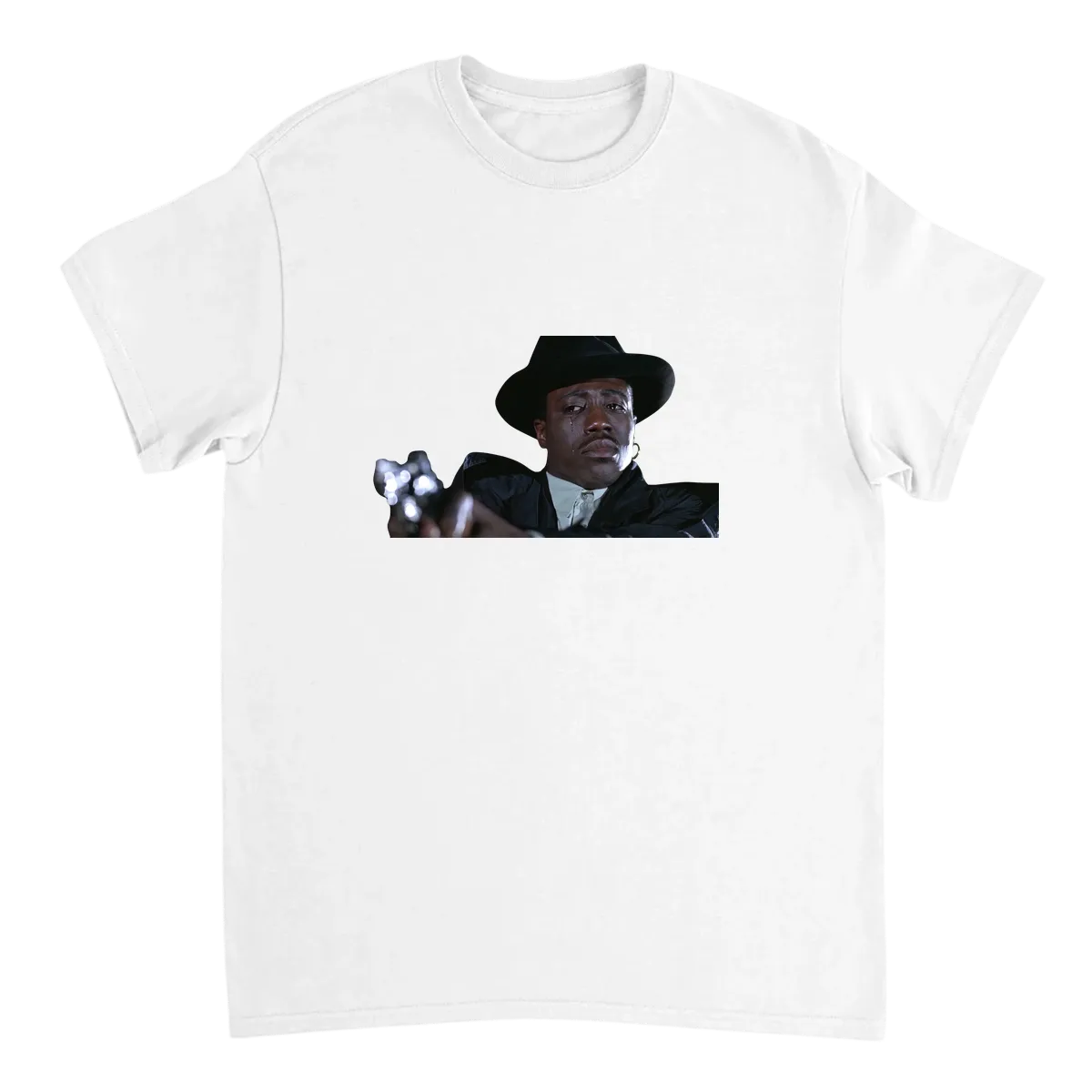Crying Wesley Snipes T-Shirt Black T-Shirts Photo 5