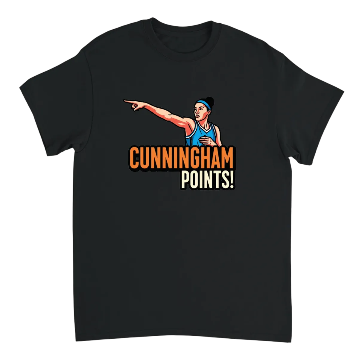 Cunningham Points! T-Shirt Black T-Shirts Photo 2