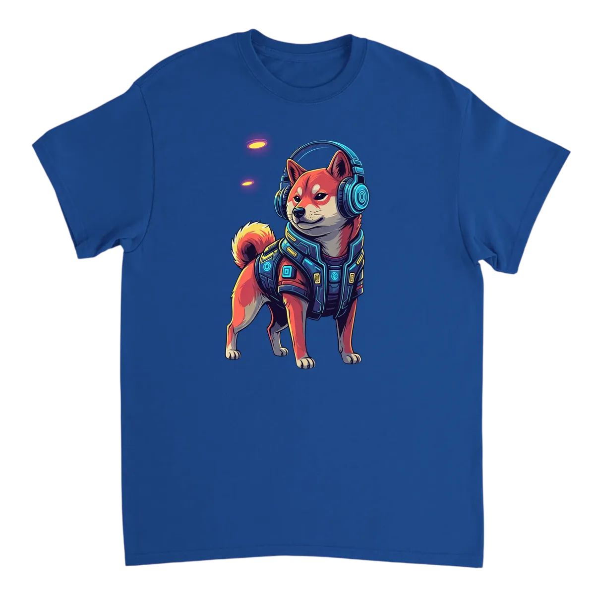 Cyber-Shiba Swag (T-Shirt) - White T-Shirts (ZeitZwag Streetwear)