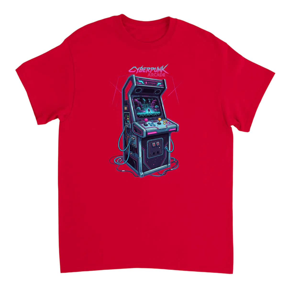 Cyberpunk Arcade Tee | Pixel Dreams White T-Shirts Photo 4