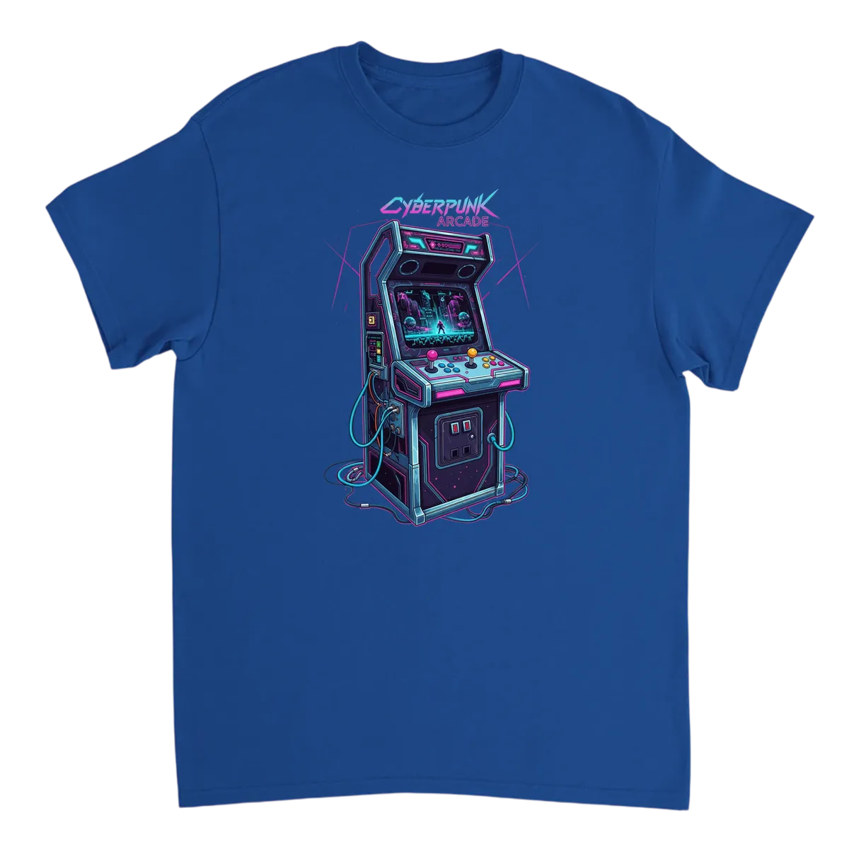 Cyberpunk Arcade Tee | Pixel Dreams White T-Shirts Photo 5