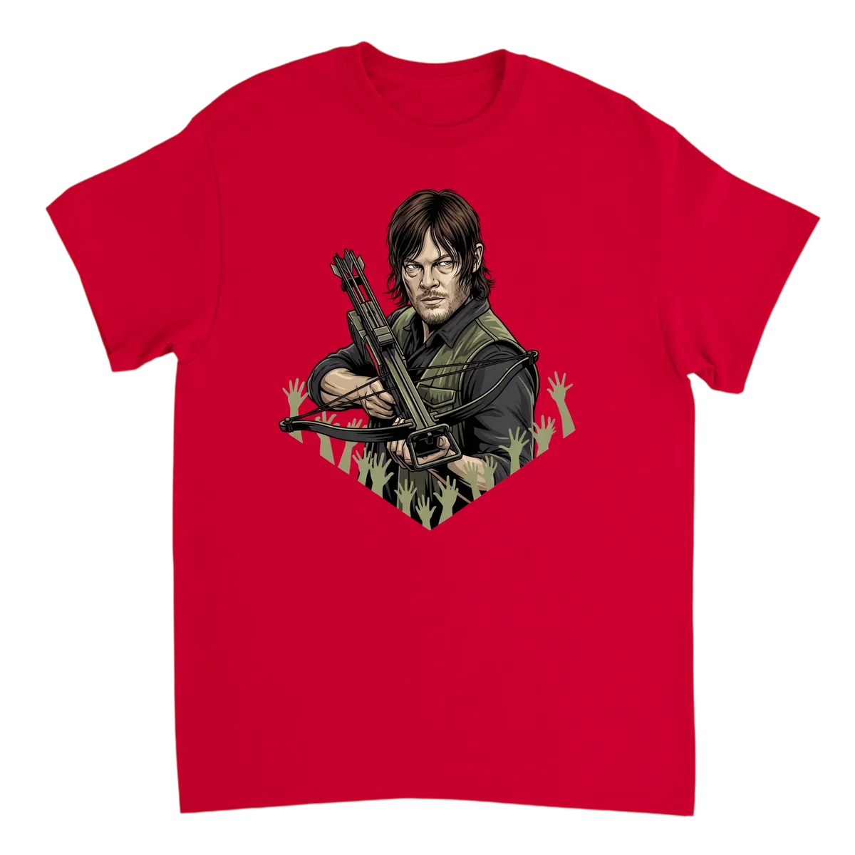 Daryl Dixon Walking Dead Survivor Tee - White T-Shirts (ZeitZwag Streetwear)