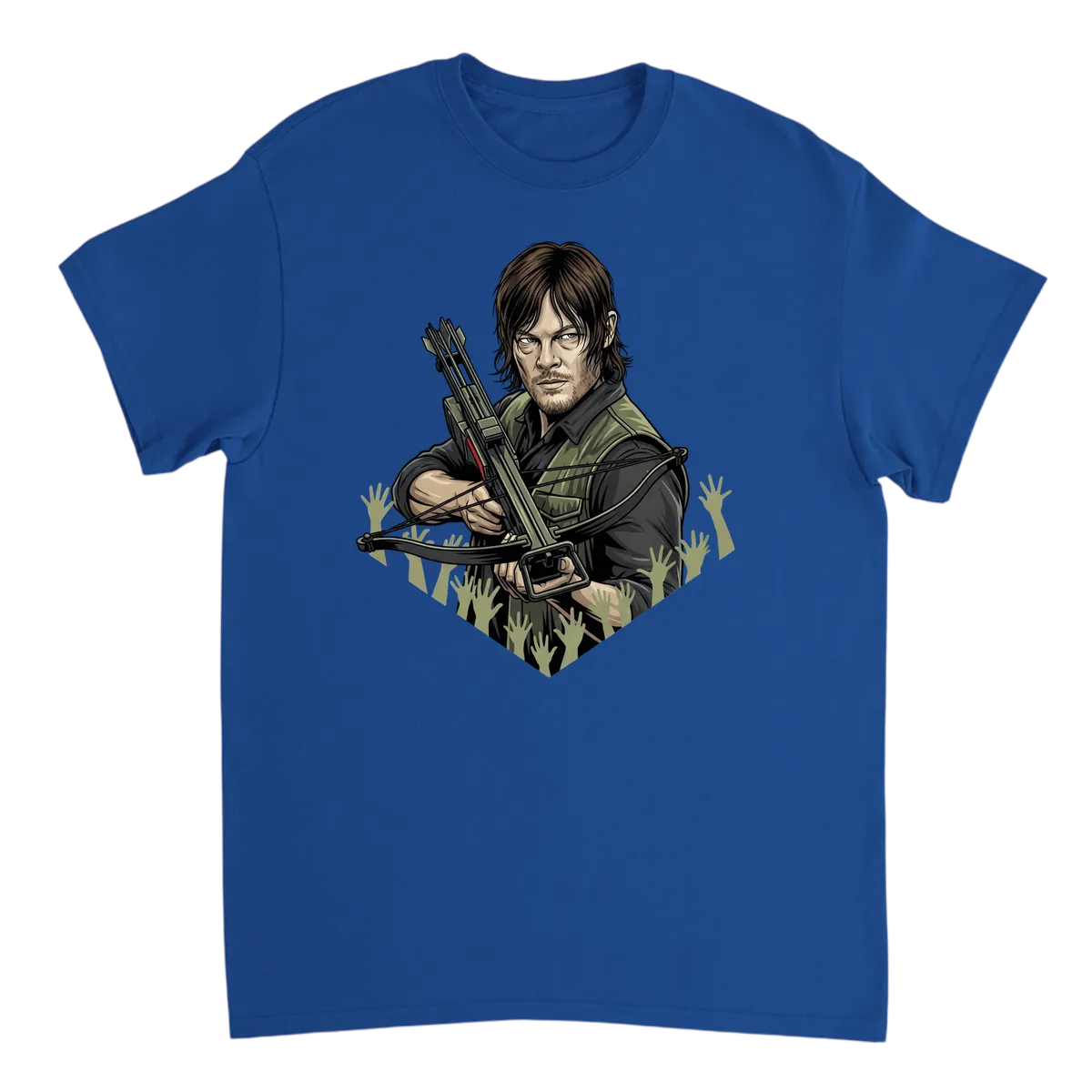 Daryl Dixon Walking Dead Survivor Tee White T-Shirts Photo 5