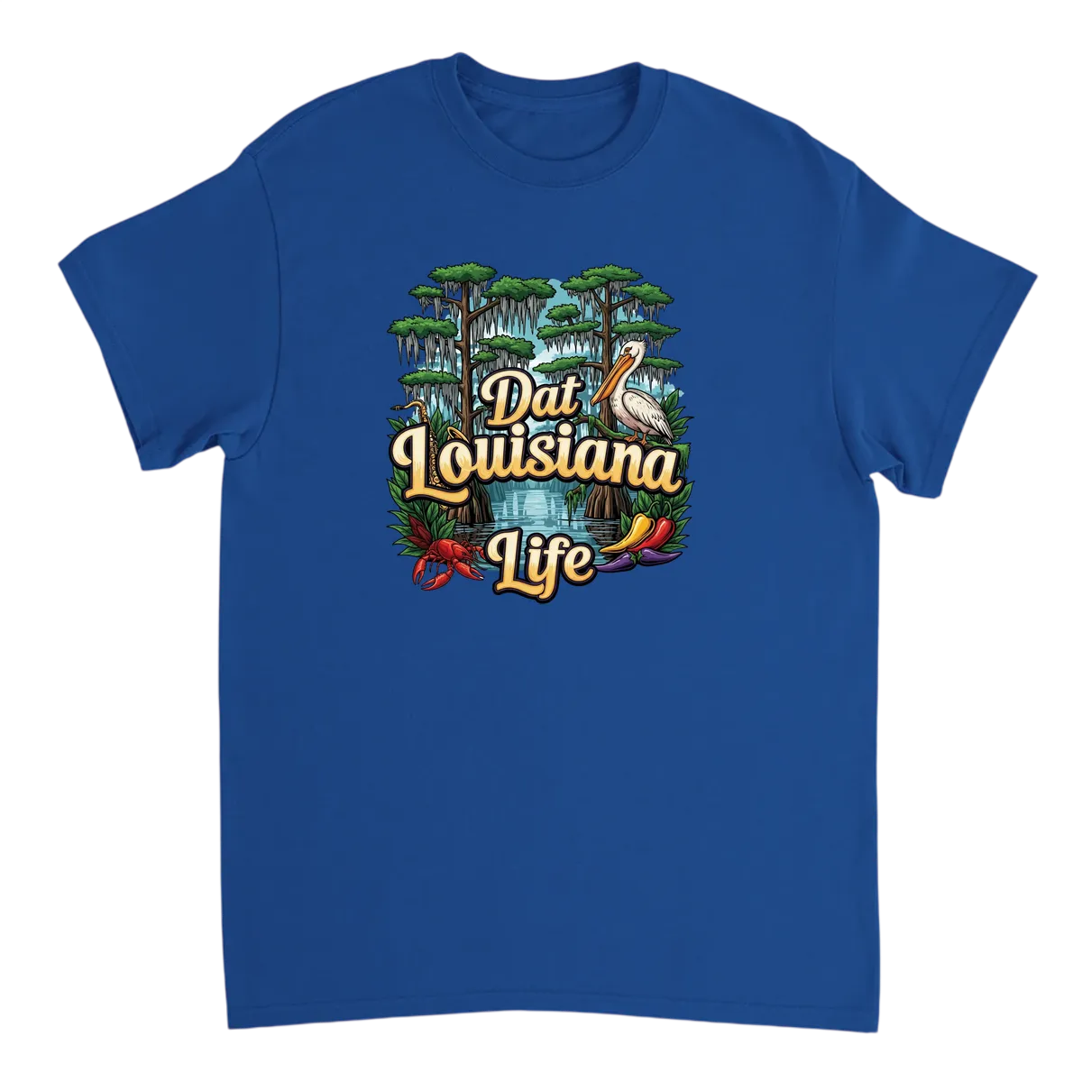 Dat Louisiana Life Tee - Southern Vibes White T-Shirts Photo 5