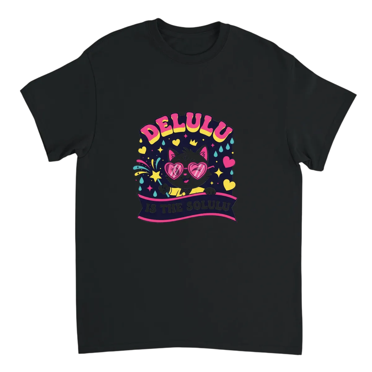 Delulu Is The Solulu Meme T-Shirt White T-Shirts Photo 3