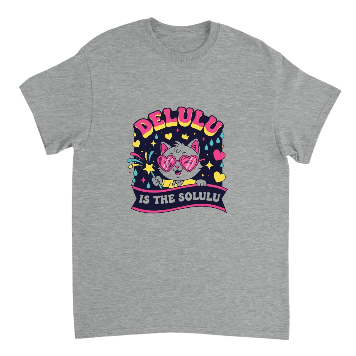 Delulu Is The Solulu Meme T-Shirt - White T-Shirts (ZeitZwag Streetwear)
