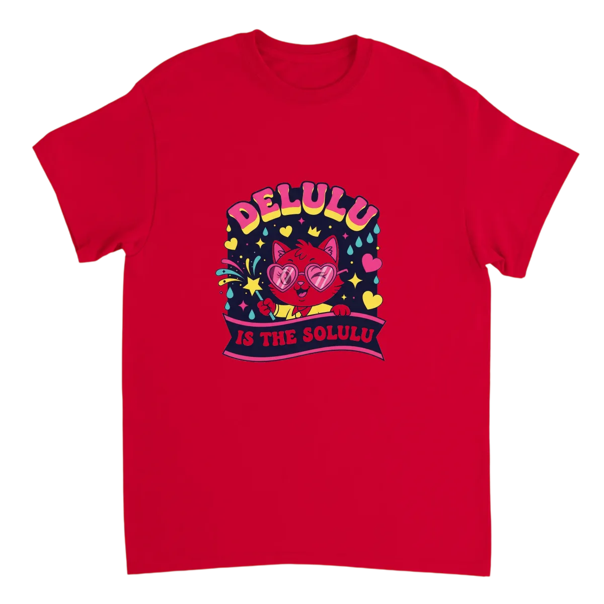 Delulu Is The Solulu Meme T-Shirt White T-Shirts Photo 4