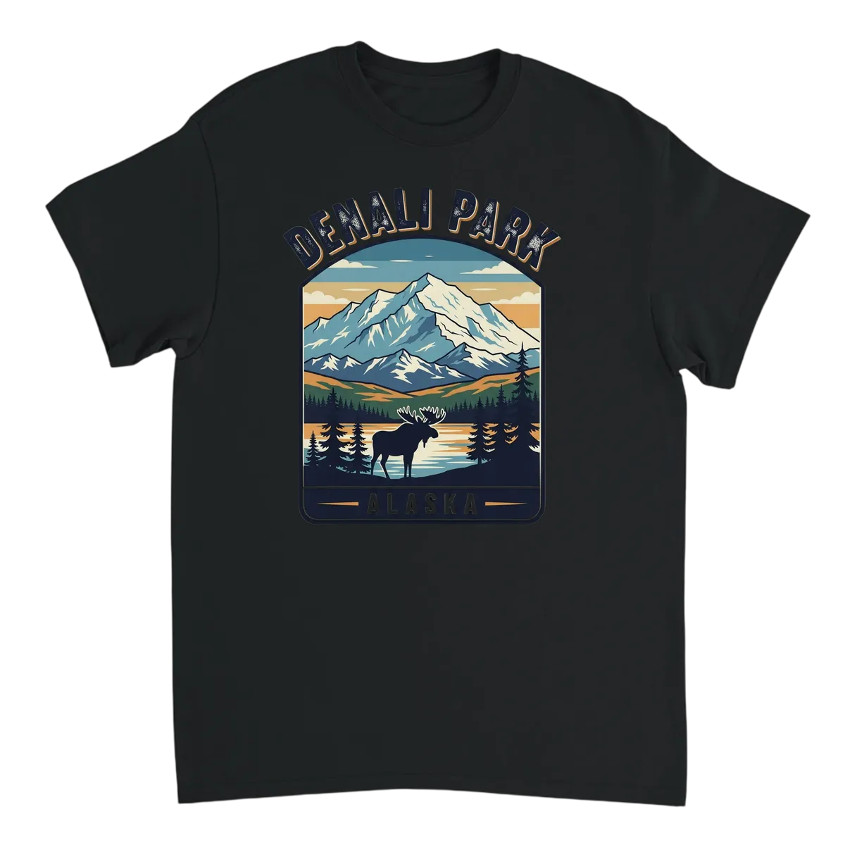 Denali Park Meme Tee | Vintage Souvenir Style White T-Shirts Photo 2