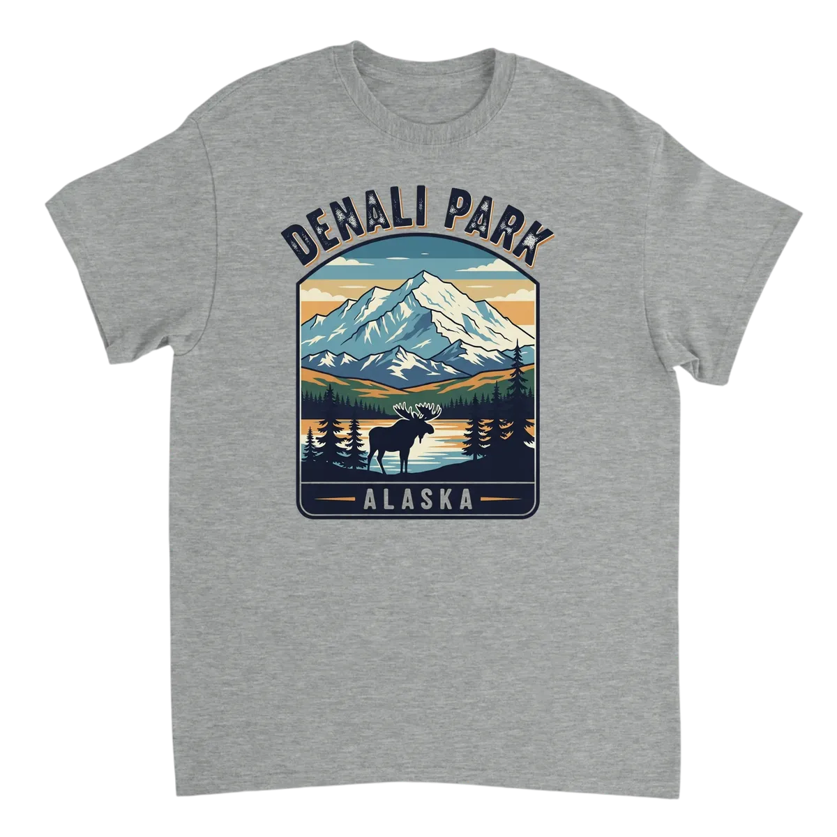 Denali Park Meme Tee | Vintage Souvenir Style White T-Shirts Photo 3