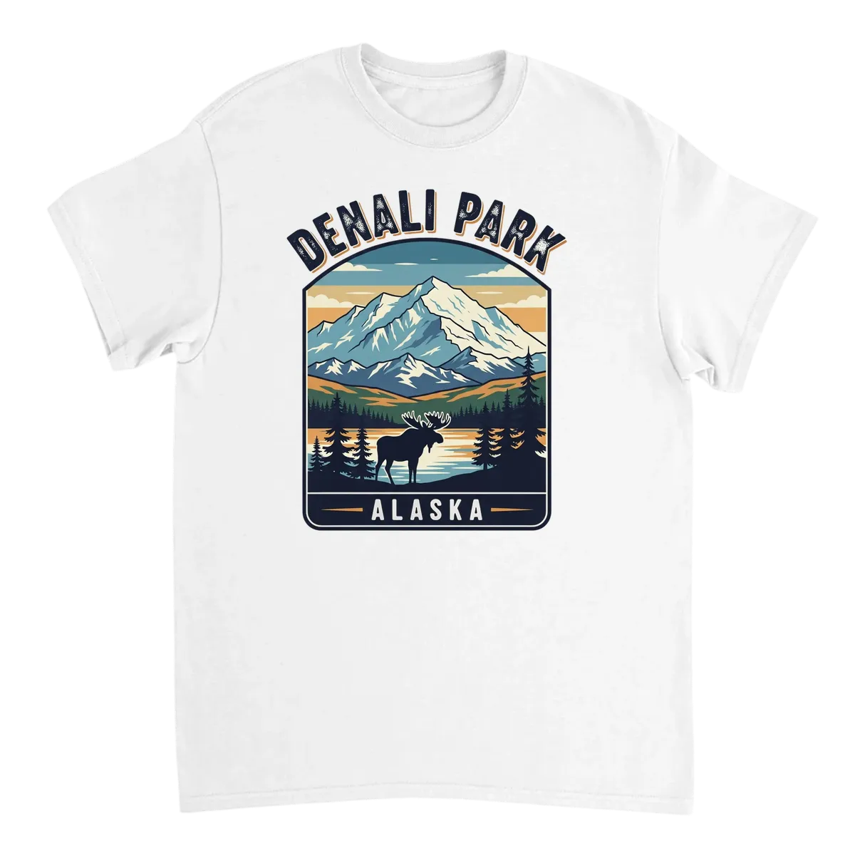 Denali Park Meme Tee | Vintage Souvenir Style T-Shirts - White