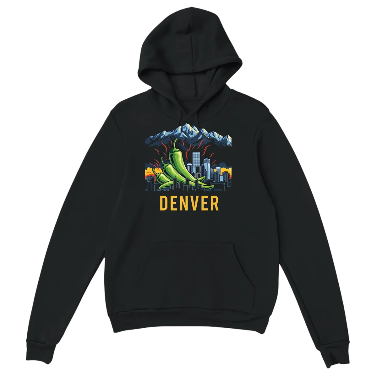 Denver Green Chili Rockies Vibe Hoodie White Hoodies Photo 3