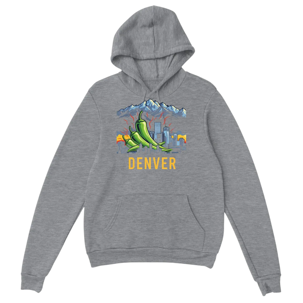 Denver Green Chili Rockies Vibe Hoodie White Hoodies Photo 4
