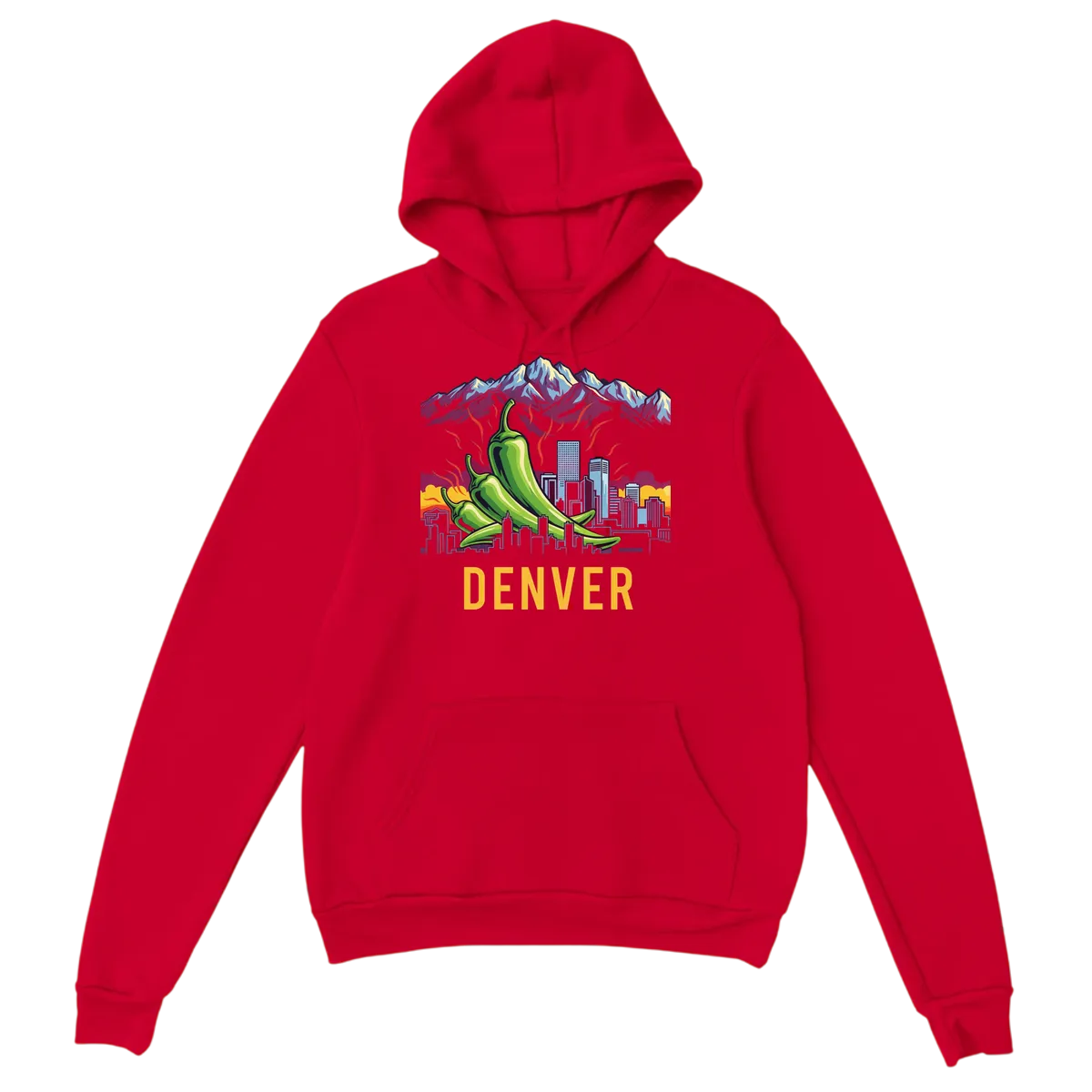 Denver Green Chili Rockies Vibe Hoodie White Hoodies Photo 5