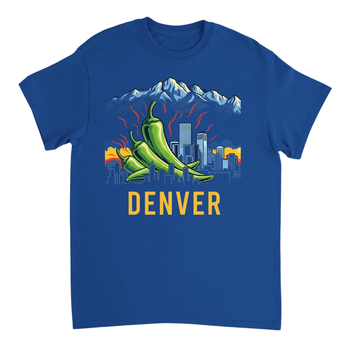 Denver Green Chili Rockies Vibe Tee White T-Shirts Photo 5