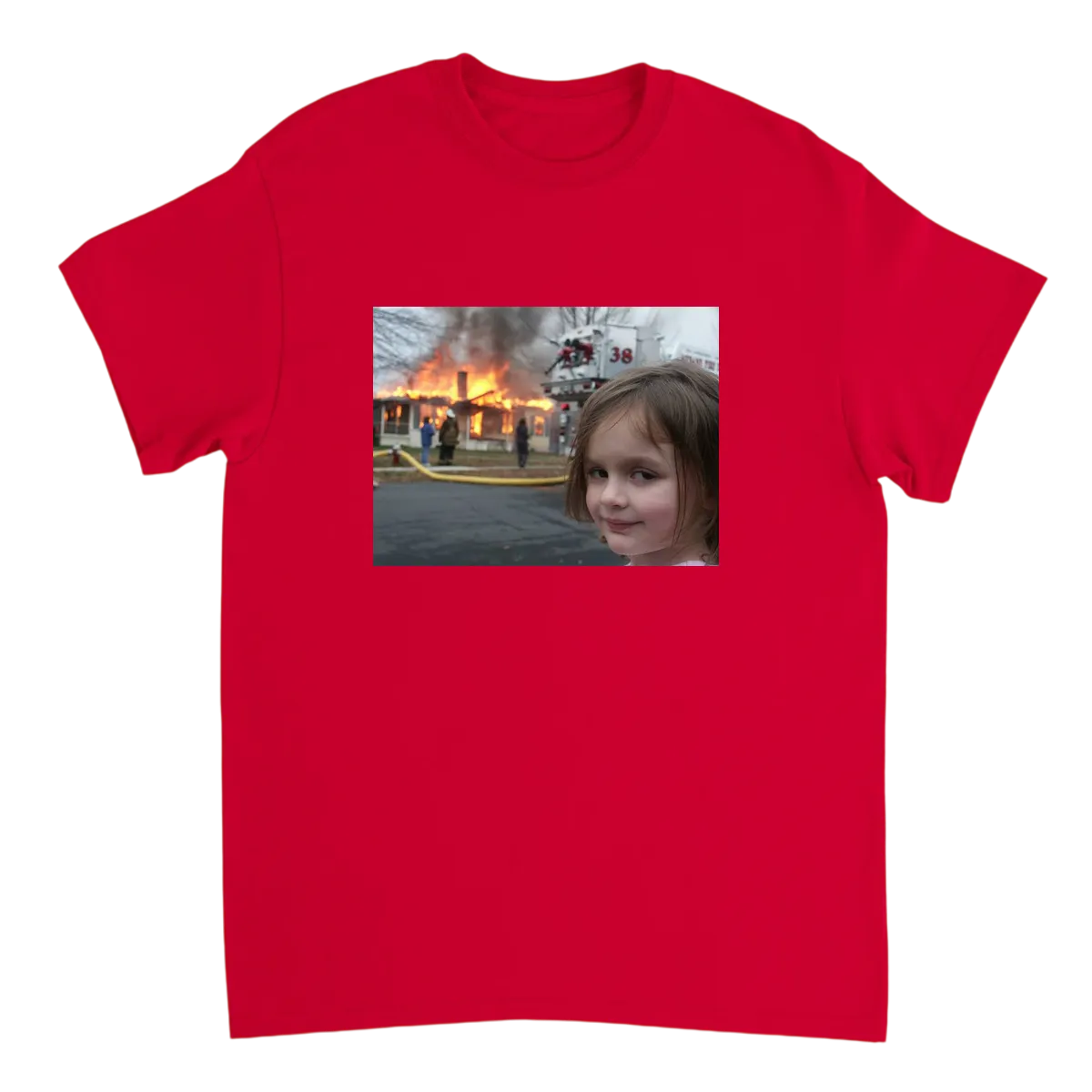 Disaster Girl White T-Shirts Photo 4