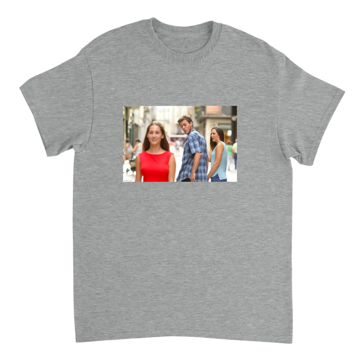 Distracted Boyfriend T-Shirt White T-Shirts Photo 3